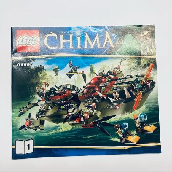 LEGO 70006 Legends Of Chima: Cragger's Command Ship Booklet manual‎ only - Picture 1 of 1